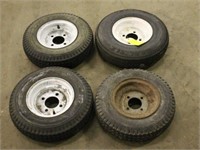 (4) Trailer Tires, 4.80/4.00-8