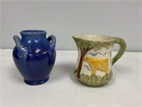 Ceramic Vase and Milk Pitcher