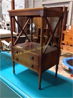 Regency style mahogany accent table. Minor