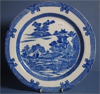Spode blue & white 'Buffalo' dinner plate