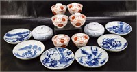 Set Of Chinese Plates & Rice Bowl