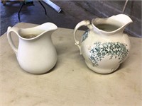 2 ANTIQUE PITCHERS - JUST NEED CLEANING