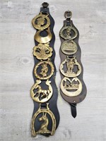 Horse Bridle Brass Medallions