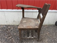 Vintage wood school desk