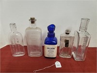 APOTHECARY BOTTLE LOT 5