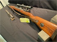 Mauser 98 WWII 8mm w scope & sling