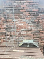Three Steel Wire Tomato Cage, Small Box Trap