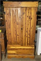 (D) Cedar Armoire Cabinet 34” x 22” x 67”