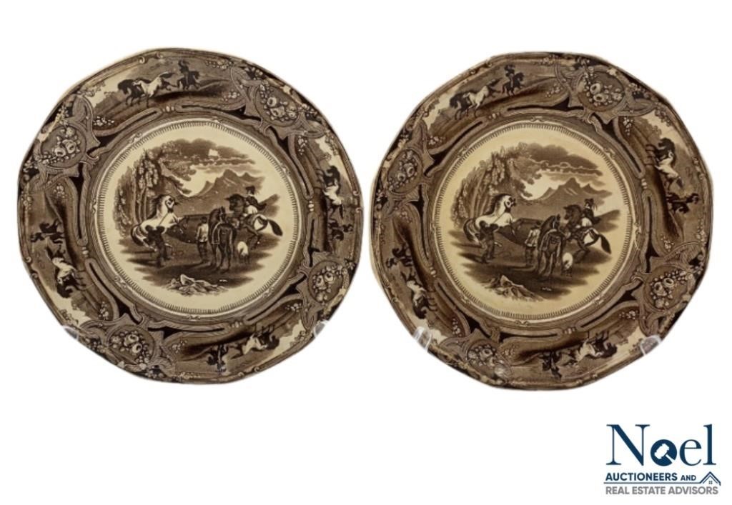 2 Decorative Shaw’s Peruvian Ironstone Plates