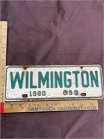 ‘80 Wilmington North Carolina license plate