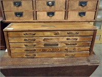 Wooden Type Setting Chest: