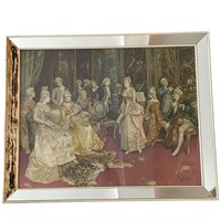 "Ettore Simonetti Roma" Print in Wood Frame w/ Gla