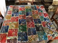 Vintage Twin Size NFC Football Quilt / Bedspread