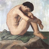 In the Manner of Hippolyte Flandrin Young Male Nud