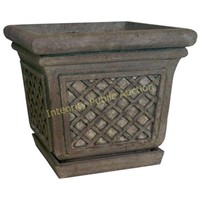 Granite Stone 24" Square Lattice Pot