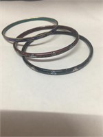 VTG Cloisonné Bangle Bracelets