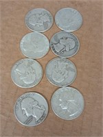 8 silver quarters