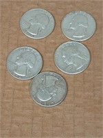 5 silver quarters