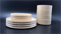 Oblique 4 Person Place Setting;4 Bowls 4 Small 4