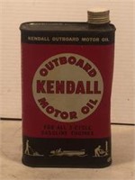 Kendall outboard motor oil can