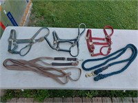 Lunge Line, Lead Rope & 3 Halters