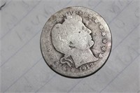 1912 Barber Silver Quarter