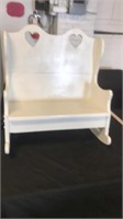 24x18 white heart rocker