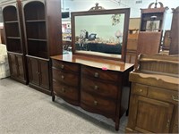 Six Drawer Dresser With Mirror, Good Condition