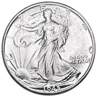 1945-D Walking Half Dollar UNCIRCULATED