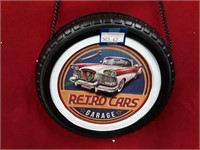 12" Retro Cars Garage Sign