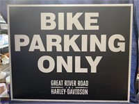 Motorcycle Only Parking Sign, Plastic