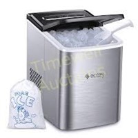 Ecozy Ice Maker  9 Cubes in 6 Mins  Brown