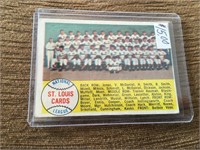 1958 Topps Team Card St Louis Cardinals #216