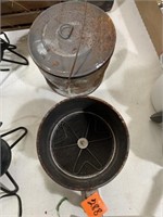 Sifter and lidded Pot