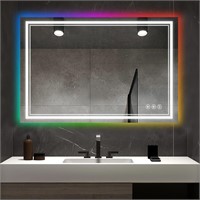 NeuType 48"x32" LED Mirror