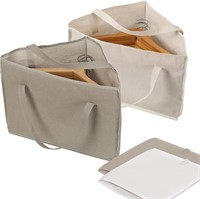 2 Set Hanger Bag - White/Grey with a under