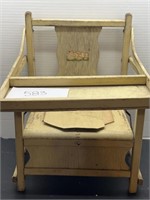Vintage wooden children’s potty seat