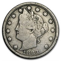 1883 No Cents Liberty Head V Nickel