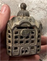 Antique cast iron penny bank