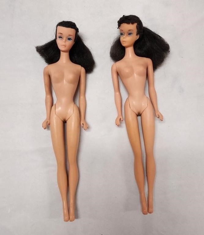 Two Early #4 Barbie Dolls