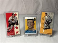 3 Pierre Pilote Autographed Hockey Cards