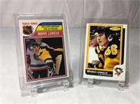 Mario Lemieux Rookie Scoring & 2nd Yr Hockey Cards