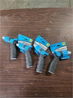 (4) Thumb Controlled 3-Way Hose Nozzle