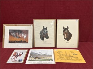 6 Equine Themed Prints:  Charles Carroll ‘Forward