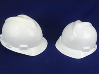 Two Safety Hardhats