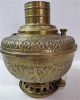 Large Vintage Oil Lamp - No Globe