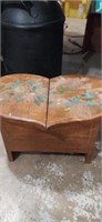 Decorative wooded sewing box