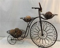 Rustic Tricycle With Decorative Orbs V12A