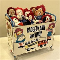 Raggedy Ann Dolls w Open Toy Box Truck Logo