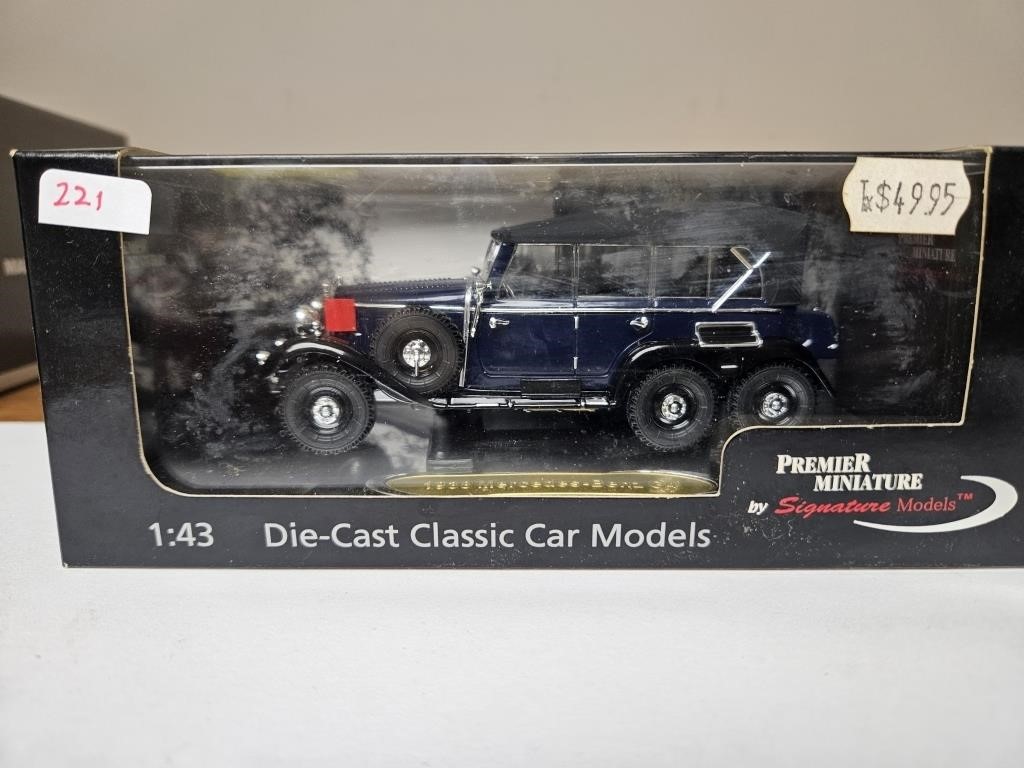 DIE-CAST CLASSIC CAR MODEL 1:43 1938 MERCEDES